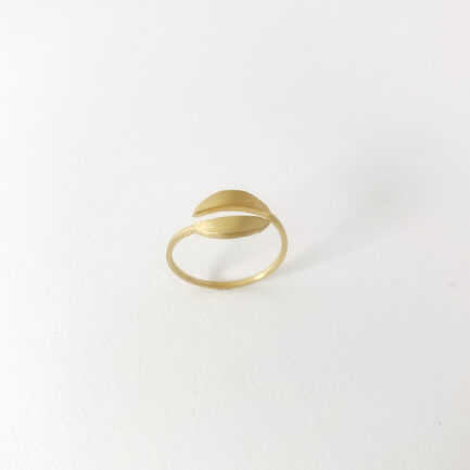 Gold-plated open ring