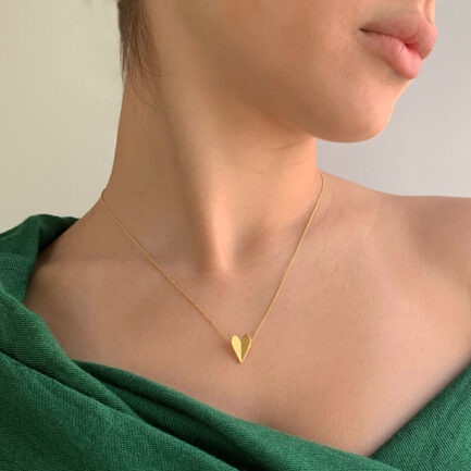 Silver heart pendant