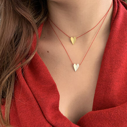 Silver heart pendant