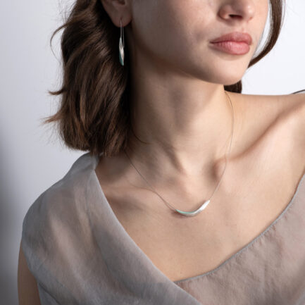 "Ondine" twisted long drop earrings