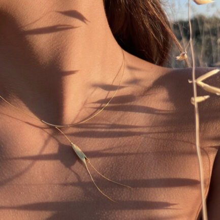 Wild Oat Botanical Short Necklace