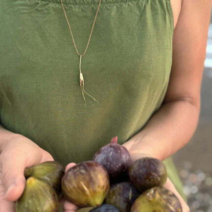 Wild oat botanical pendant