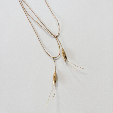 Wild oat botanical pendant